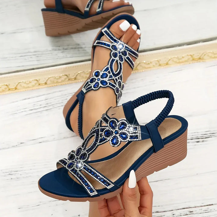Mathilde | Sandali Ortopedici Eleganti con Zeppa