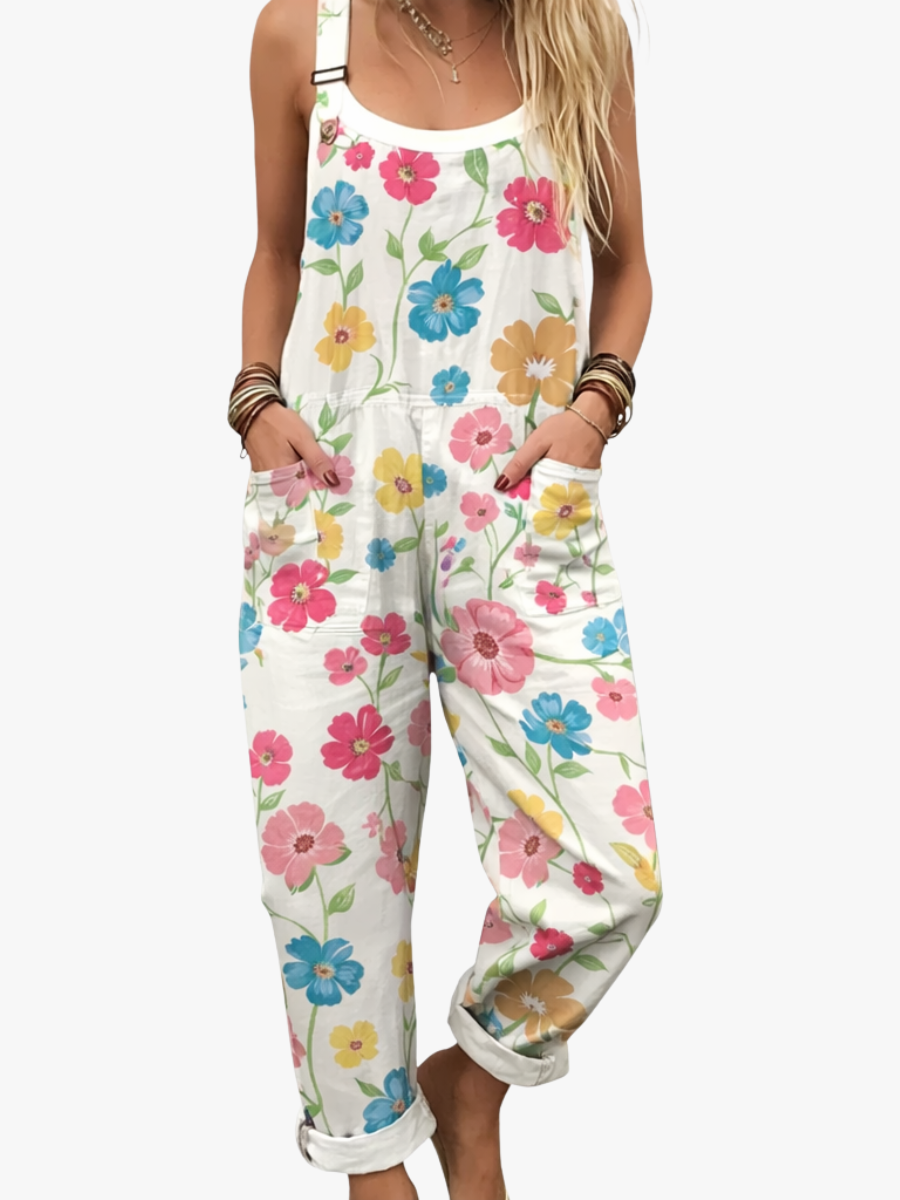 SALOPETTE FLEURS COLORÉES POUR FEMMES