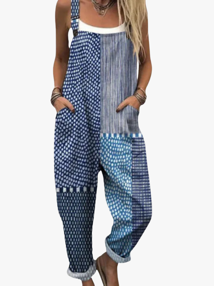 SALOPETTE MOTIFS PATCHWORK POUR FEMMES