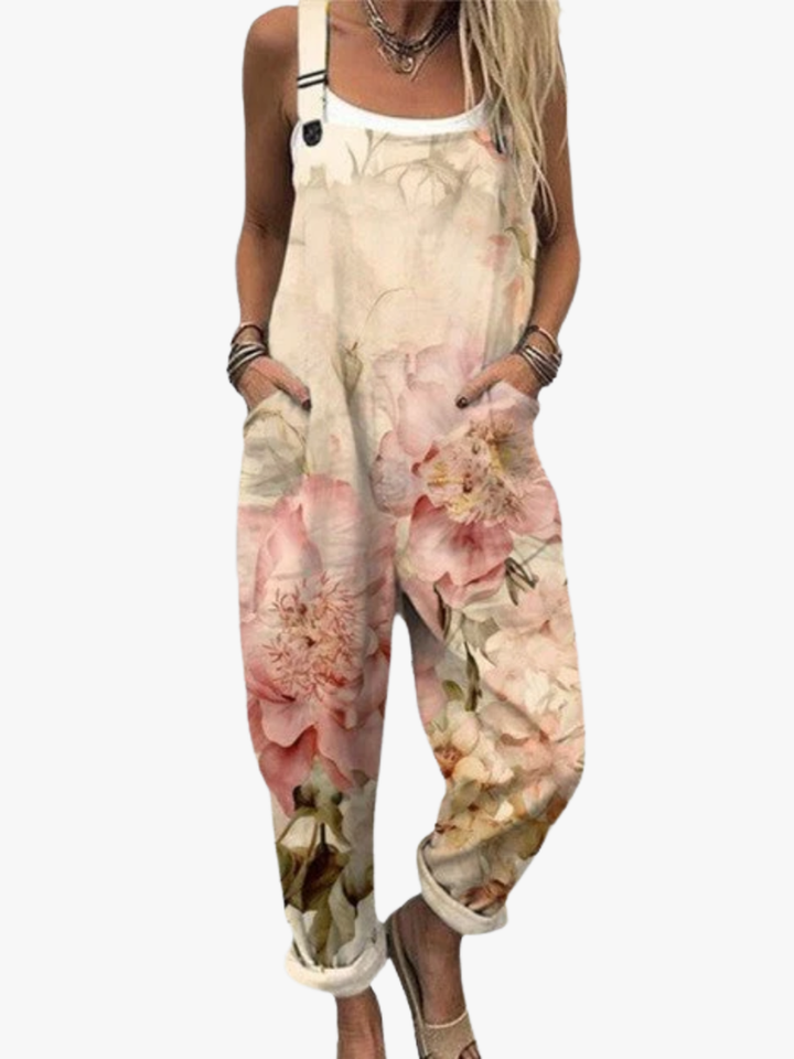 SALOPETTE FLEURS PASTEL POUR FEMMES