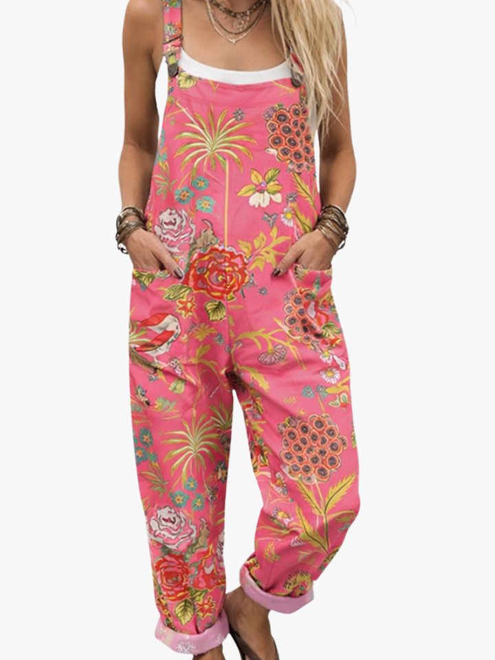 SALOPETTE FLORALE VIVE POUR FEMMES