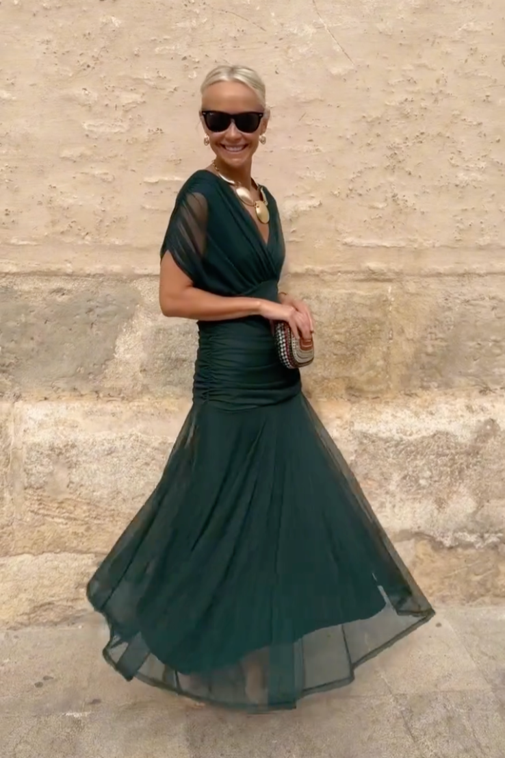 Amara | Robe Maxi de Soirée à Col V