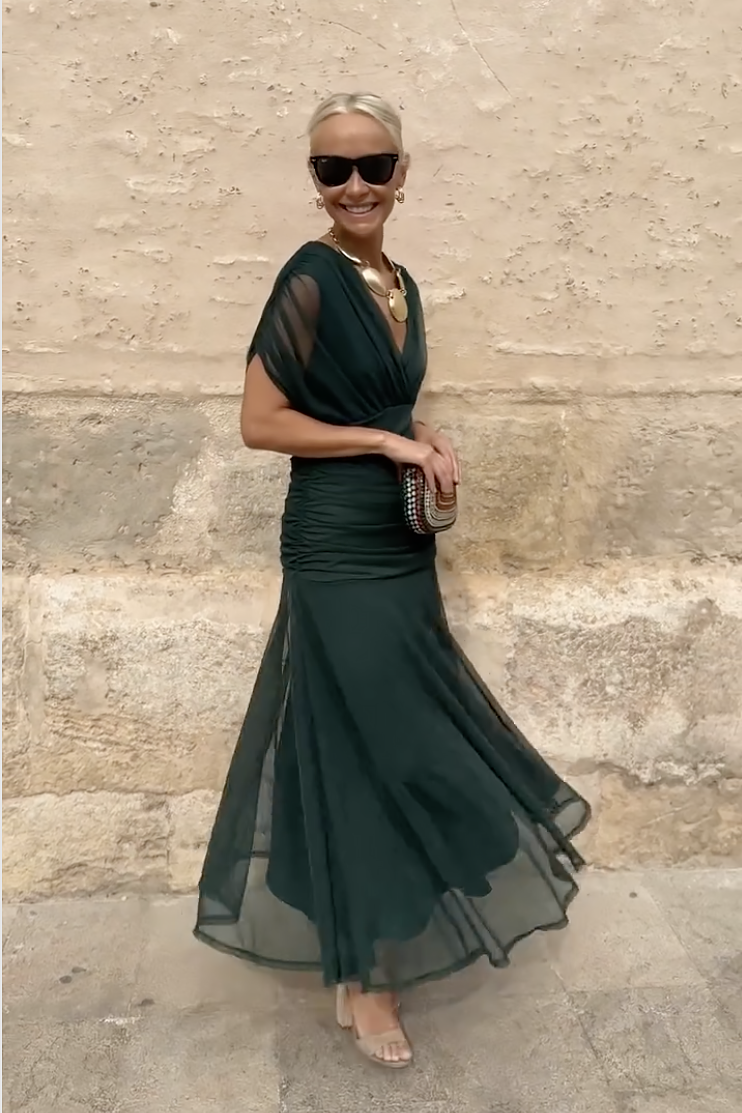 Amara | Robe Maxi de Soirée à Col V