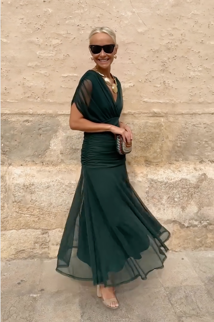 Amara | Robe Maxi de Soirée à Col V