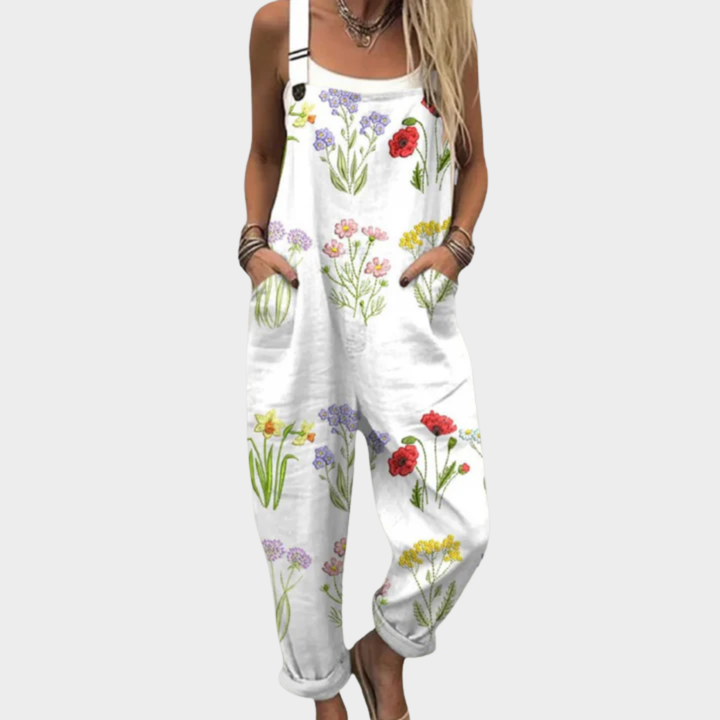 SALOPETTE FLEURS PRINTANIÈRES POUR FEMMES