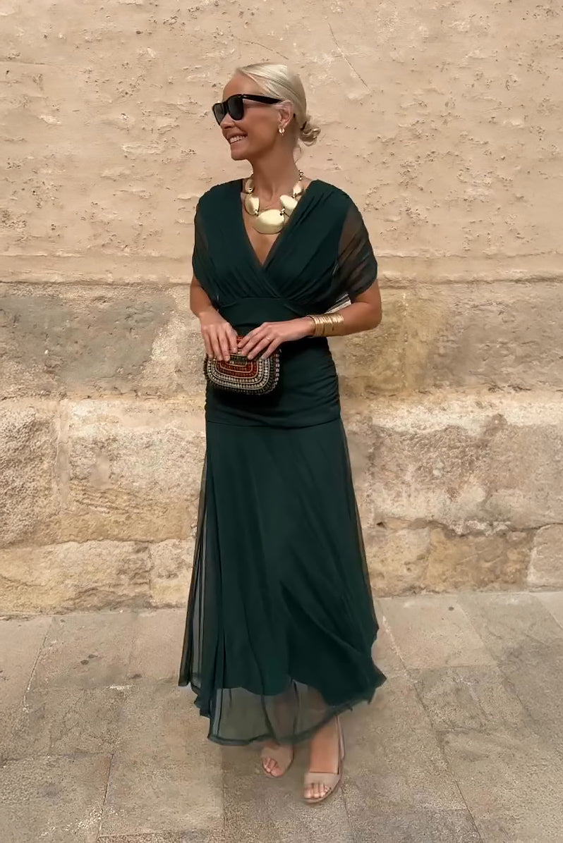 Amara | Robe Maxi de Soirée à Col V
