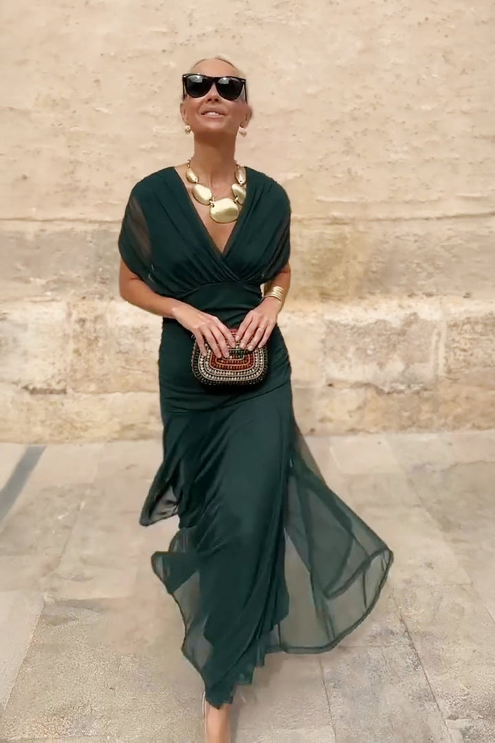 Amara | Robe Maxi de Soirée à Col V