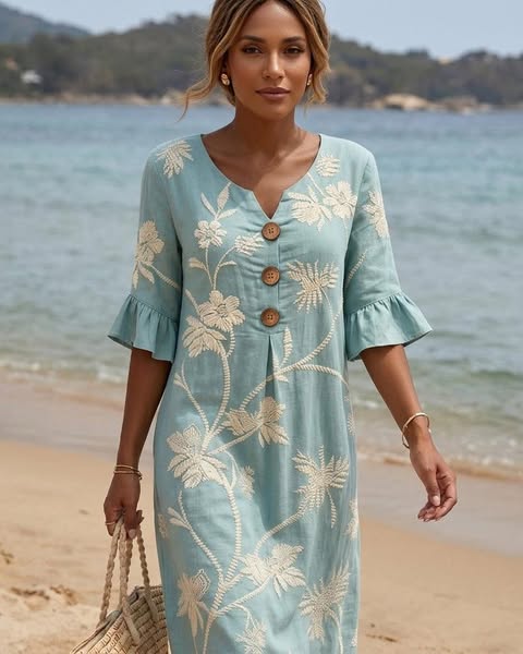 Sixtine | Robe Décontractée Femme à Imprimé Floral