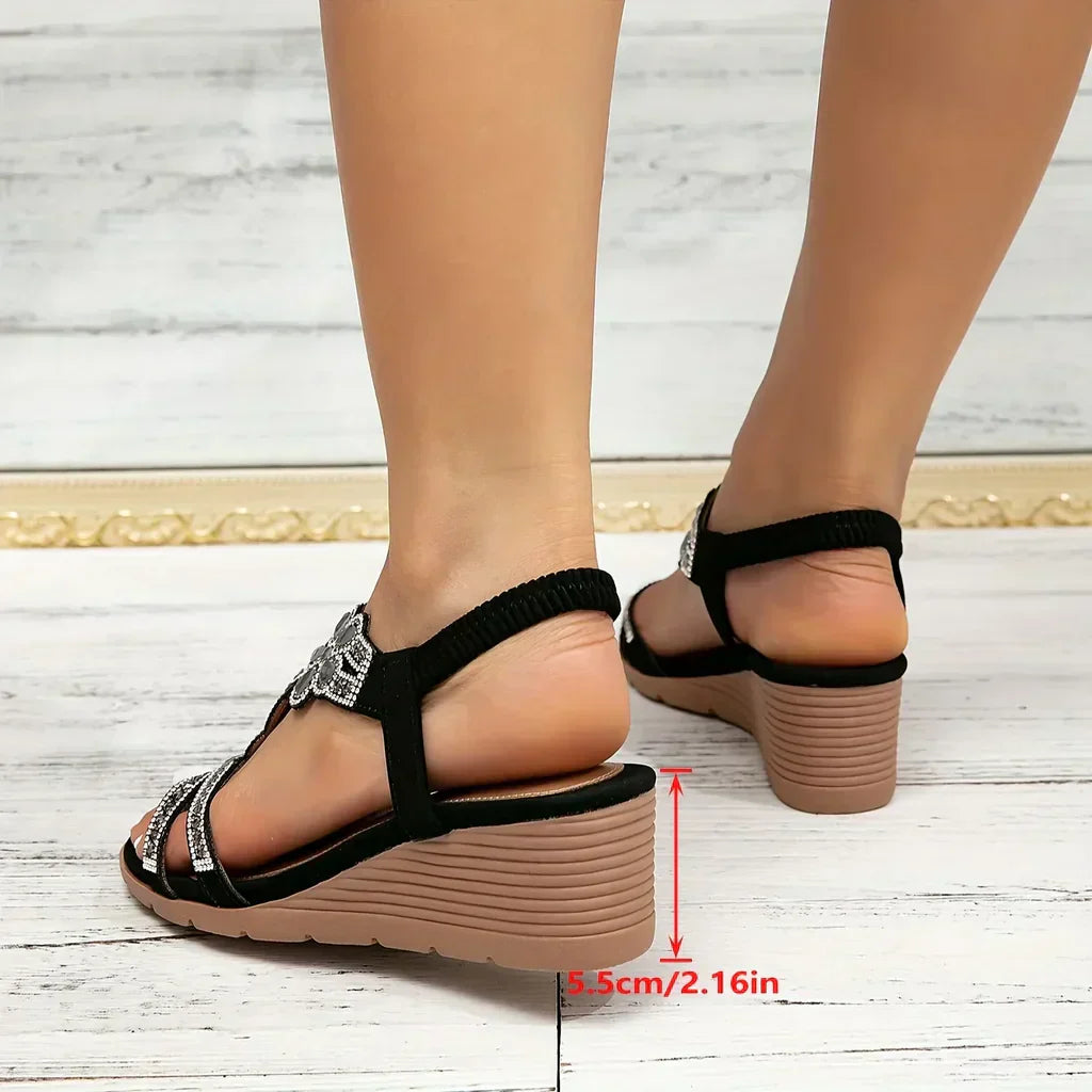 Mathilde | Sandali Ortopedici Eleganti con Zeppa