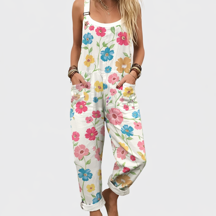 SALOPETTE FLEURS COLORÉES POUR FEMMES