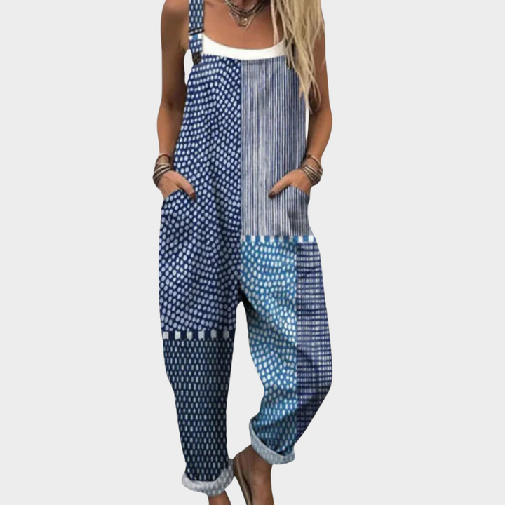 SALOPETTE MOTIFS PATCHWORK POUR FEMMES