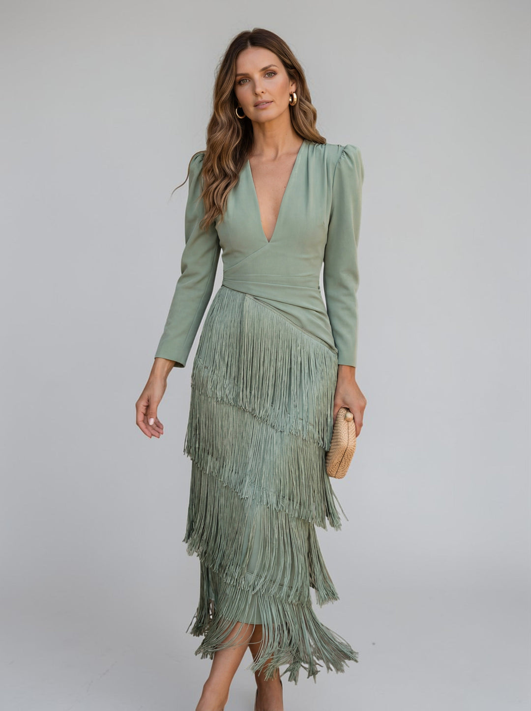 Héloïse | Robe à Franges Élégante