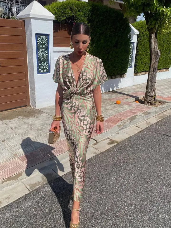 Flavie™ - Robe Midi Cuivré