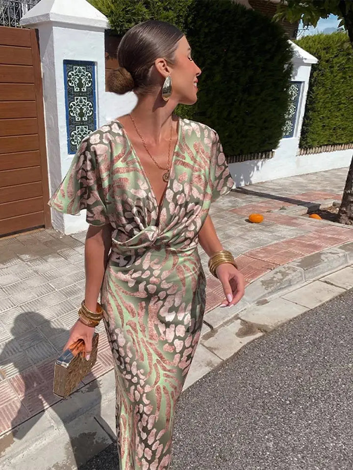 Flavie™ - Robe Midi Cuivré