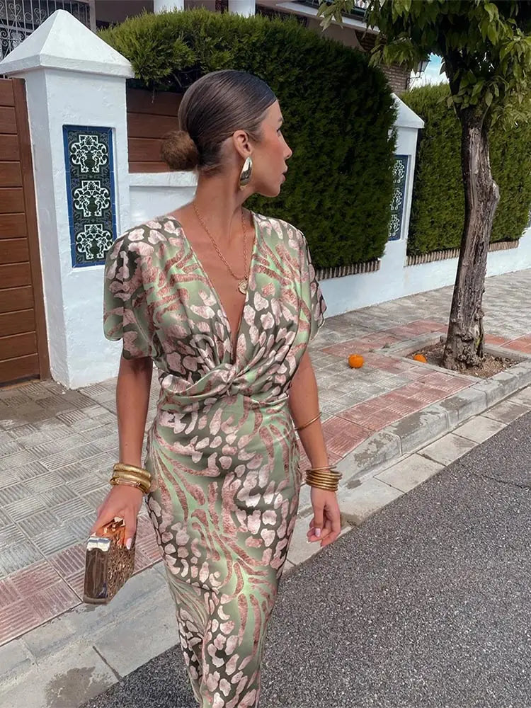 Flavie™ - Robe Midi Cuivré