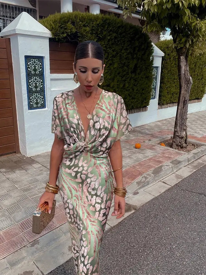 Flavie™ - Robe Midi Cuivré