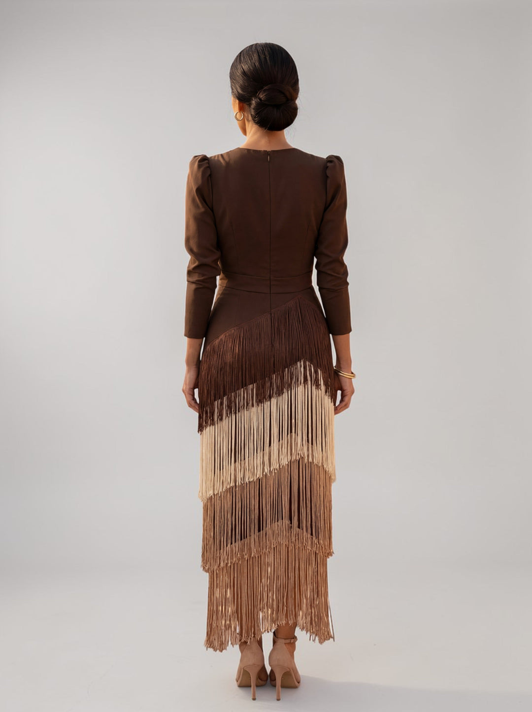 Héloïse | Robe à Franges Élégante