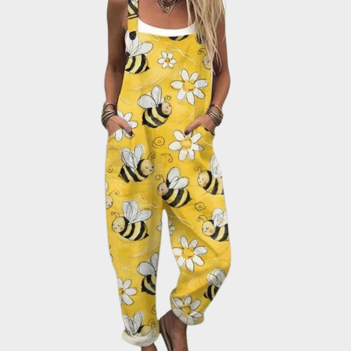 SALOPETTE ABEILLES FLEURIES POUR FEMMES