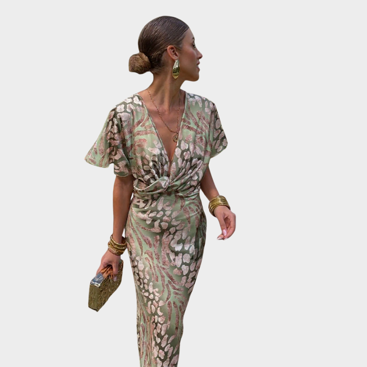 Flavie™ - Robe Midi Cuivré