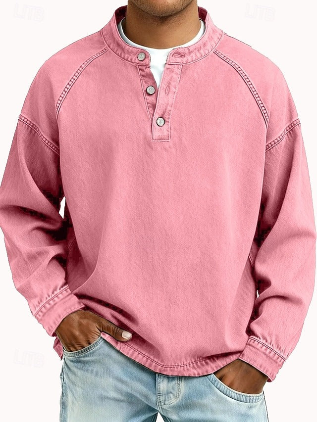 Sweat-shirt Céleste au look délavé vintage – coupe ample