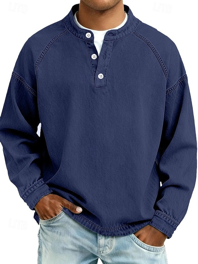 Sweat-shirt Céleste au look délavé vintage – coupe ample