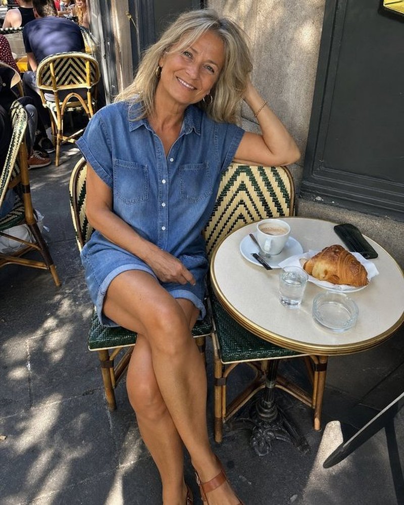 Faustine | Combishort Capri en Denim